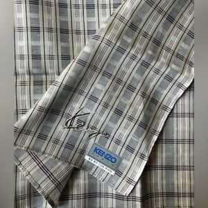 Vintage Kenzo Paris Plaid Handkerchief